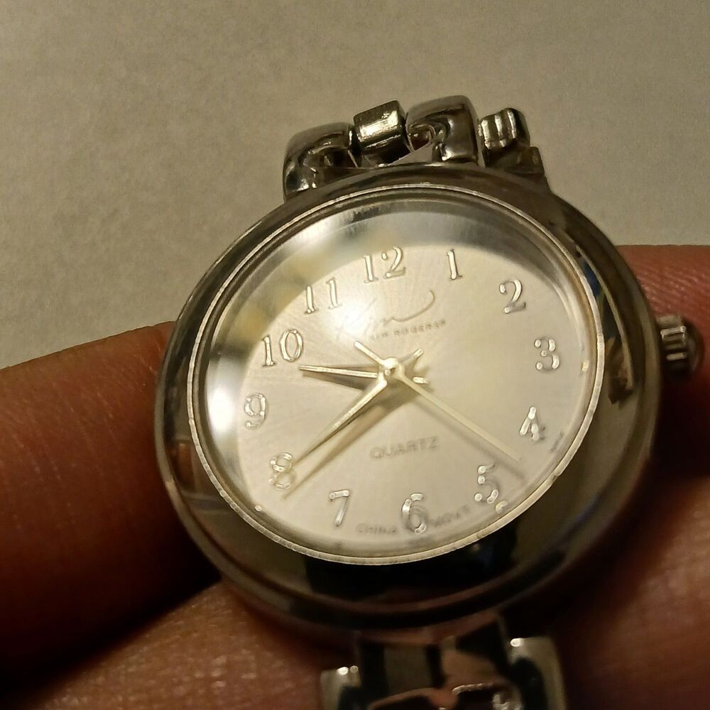 Kim Rogers Women's Silver Tone Winter Snowflake Quartz Movt Watch 11817 - Picture 6 of 13